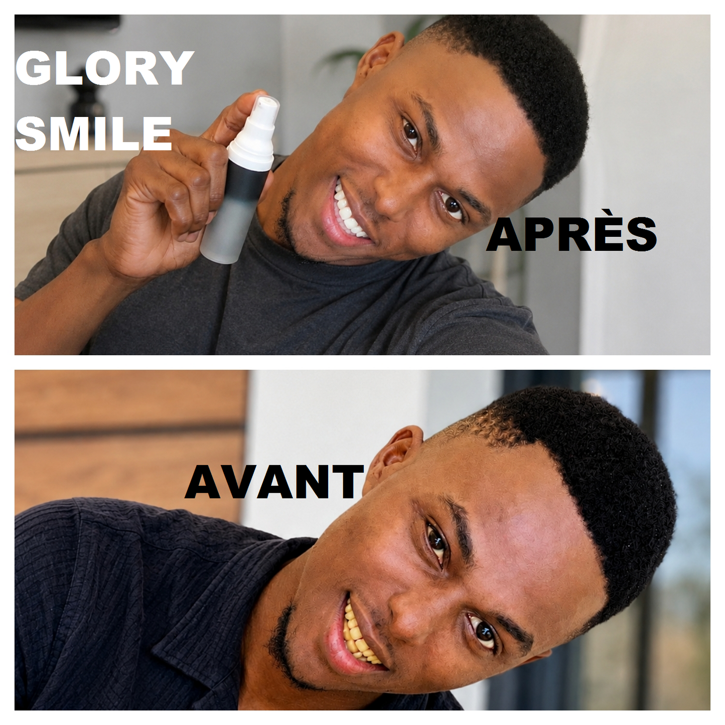 GlorySmile : Élimine la couleur jaune et la mauvaise haleine Puis Ronge les tartes et soulage les maux de dents grâce sa formule médicinale en sorbitol et xylitol silice .